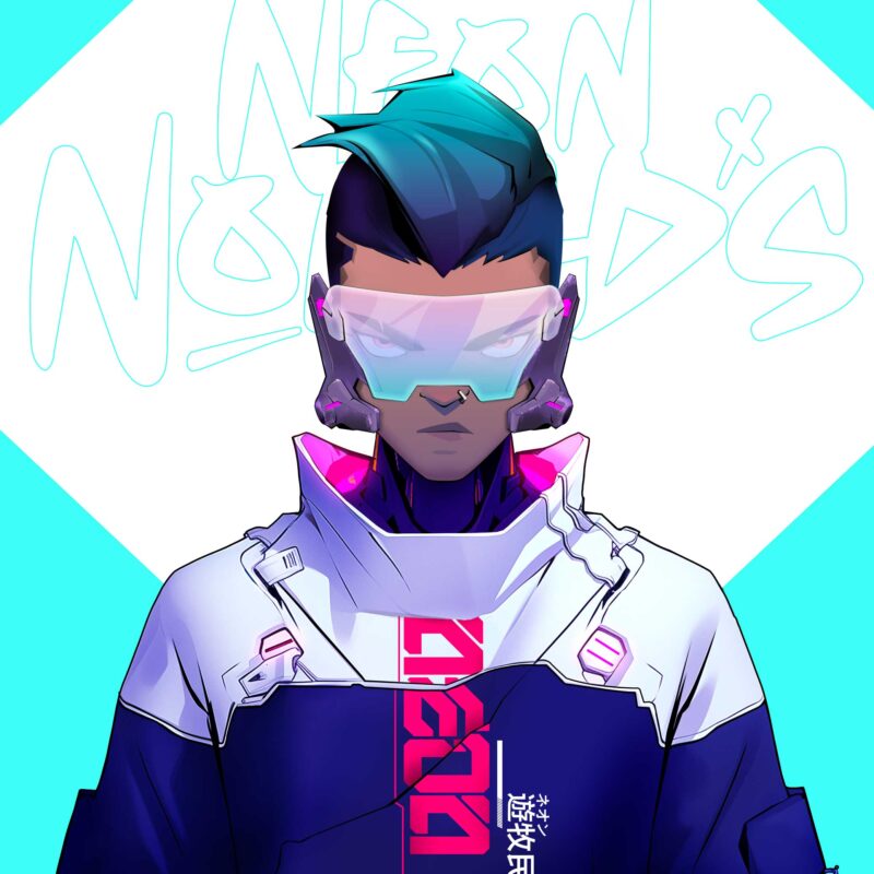 Example of a Neon Nomad from the 10k collection